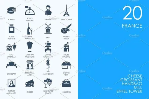 金融财经图标套装 France icons