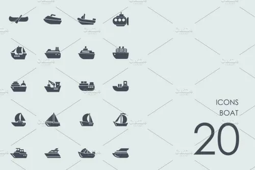 船主题图标 Boat icons