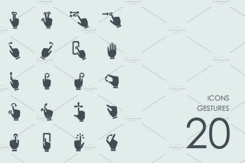 指触控操作图标 Gestures icons