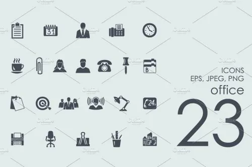 office办公图标套装 23 office icons