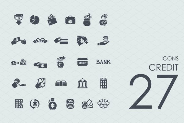 信用卡相关的图标 27 Credit icons