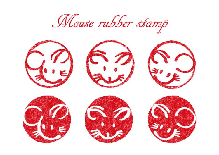 鼠年可爱老鼠中国风ICON矢量图标1677209