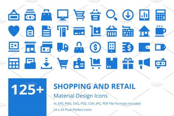 购物和零售相关的主题图标 Shopping and Retail Icons S