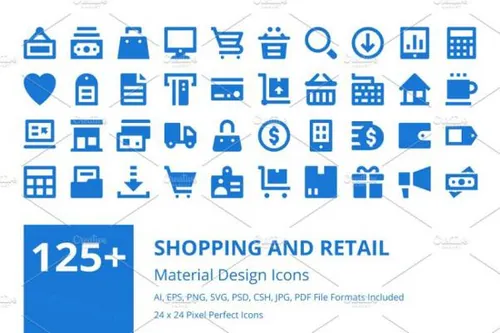 购物和零售相关的主题图标 Shopping and Retail Icons S