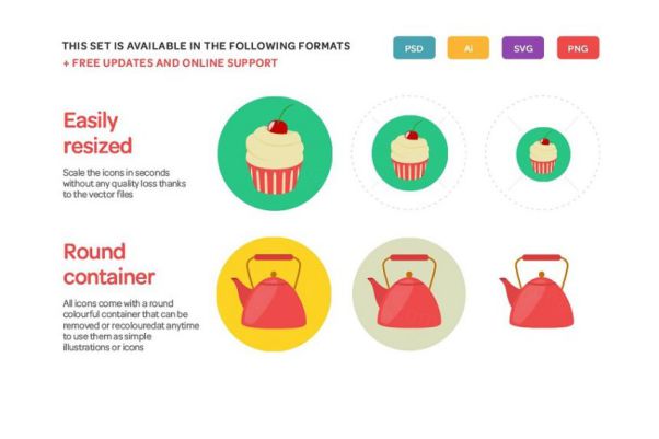 人物相关的扁平化主题图标 Faces and Users Flat I