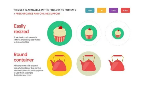 人物相关的扁平化主题图标 Faces and Users Flat I