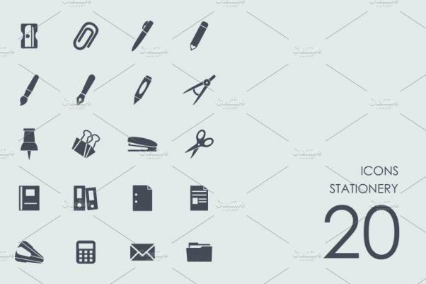 文具类图标文件 Stationery icons