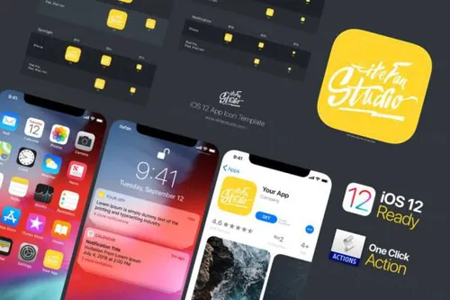 iOS 12应用程序图标ICON模板