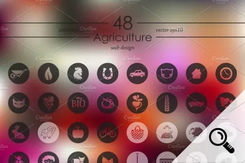 农业主题图标 48 AGRICULTURE icons