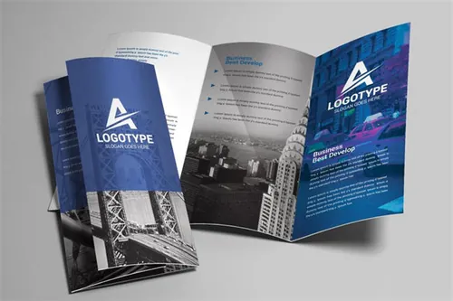 大气企业手册三折页宣传册 Corporate Tri-Fold Brochure