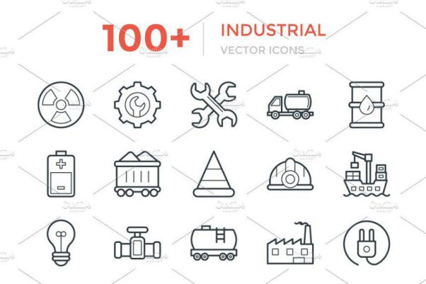 工业矢量图标 100  Industrial Vector Icons