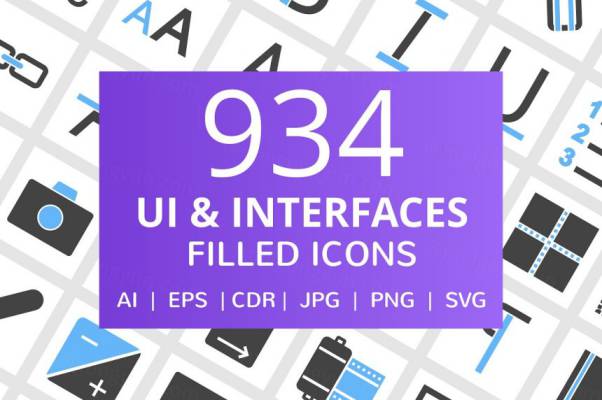 用户界面和界面填充图标Interfaces_Filled_Icons