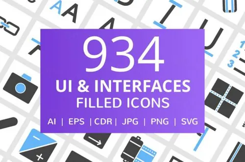 用户界面和界面填充图标Interfaces_Filled_Icons