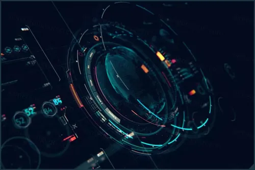 潮流科幻未来HUD界面视觉图表元素包 HUD Futuris