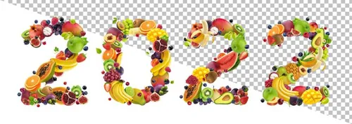 新鲜夏季水果桃子香蕉葡萄樱桃车厘子猕猴桃柠檬大合集PSD分层