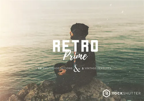 PS动作 图片调色 老照片颗粒化复古照片处理动作Retro Prime