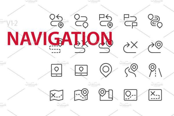 导航UI所需要的功能图标 40 Navigation UI icons