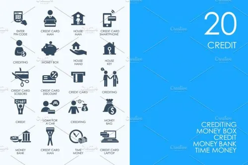 信用金融相关图标合集 Credit icons