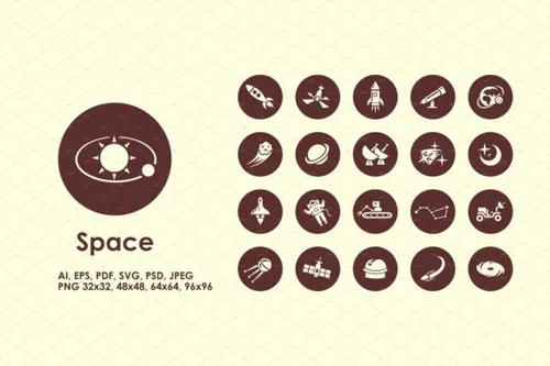简约太空图标 Space simple icons