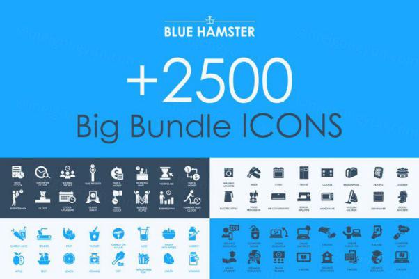 超级扁平化图标大合集 BLUE HAMSTER Icons Library