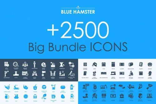 超级扁平化图标大合集 BLUE HAMSTER Icons Library