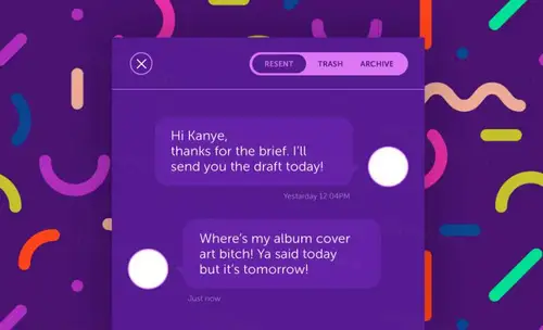 Chat View UI Daily UI #048 每日UI源文件分享 UI 素材