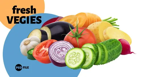 新鲜夏季蔬菜洋葱西红柿番茄大蒜茄子土豆胡萝卜黄瓜大合集PSD