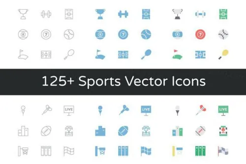体育运动图标 125  Sports Vector Icons