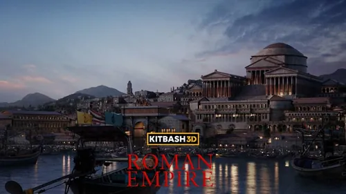 古希腊罗马帝国著名斗兽场住宅桥梁广场建筑3D模型素材 Kit