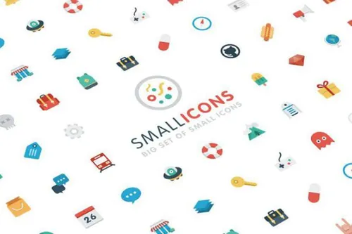 彩色好用的扁平化图标 Smallicons Small Icons Set