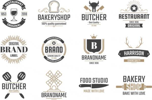 1942年份的怀旧矢量标志合辑下载