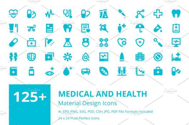 医学和健康主题的图标合集Medical and Health Icons