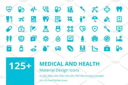 医学和健康主题的图标合集Medical and Health Icons