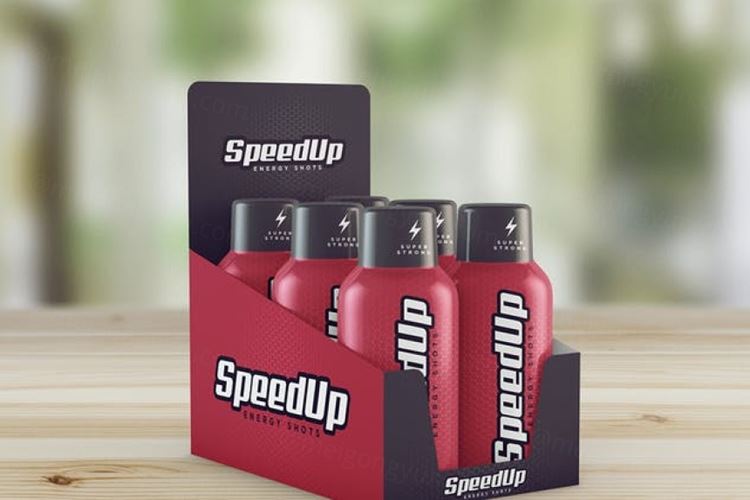 能量饮料瓶外观包装样机 Energy Shot / Energy Drink MockUp