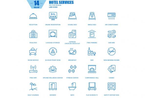 线条设计概念元素购物电子商务