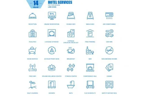 线条设计概念元素购物电子商务