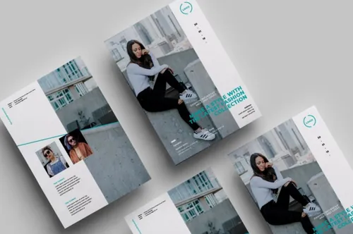 时尚高端的极简主义海报宣传单