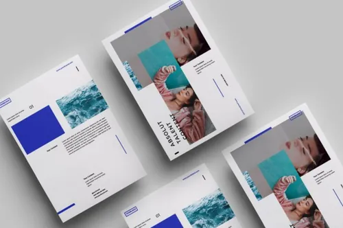 时尚高端的极简主义海报宣传单