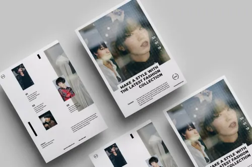 时尚高端的极简主义海报宣传单