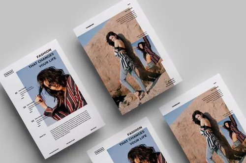 时尚高端的极简主义海报宣传单