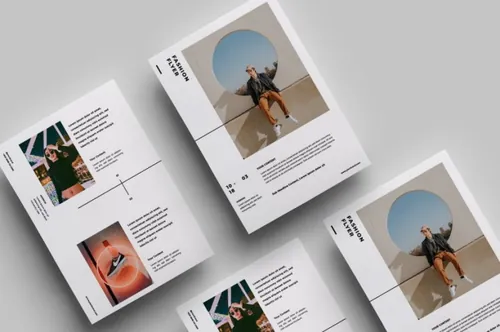 时尚高端的极简主义海报宣传单