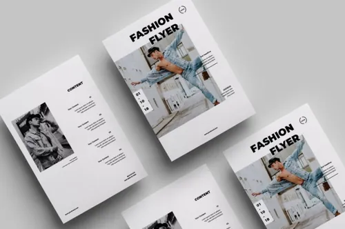 时尚高端的极简主义海报宣传单