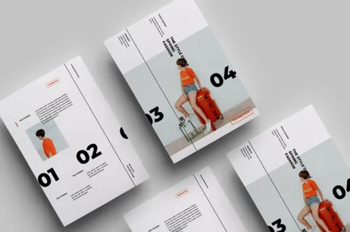 时尚高端的极简主义海报宣传单