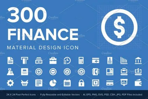 多用途金融领域小图标设计素材 Finance Material Design I