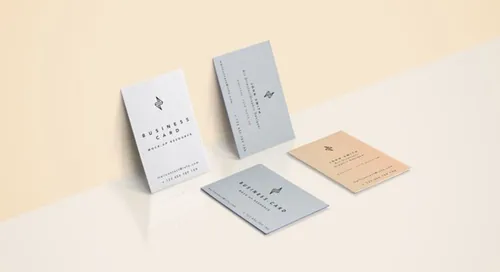 现代精美名片模型PSD贴图模板Psd Business Card Mock-Up