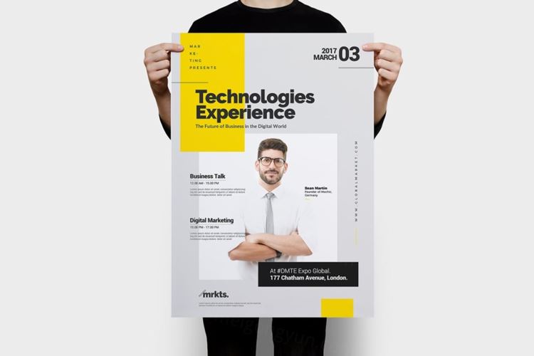 时尚高端的多用途海报宣传单