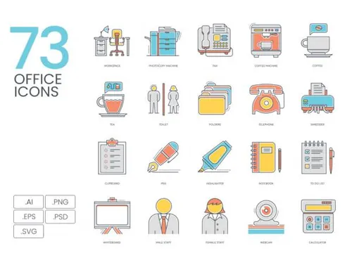 办公室创意图标套装Office Icons