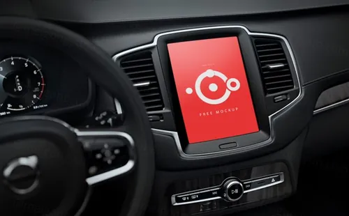 Car Dashboard Mockup 汽车导航UI展示