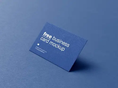 优雅的名片设计展示样机PSD模板 Business Cards Mockup 样机模版