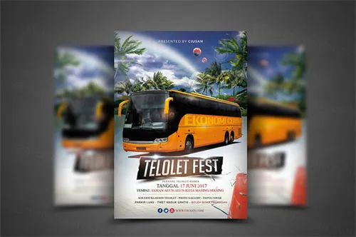 Telolet Fest Flyer Template